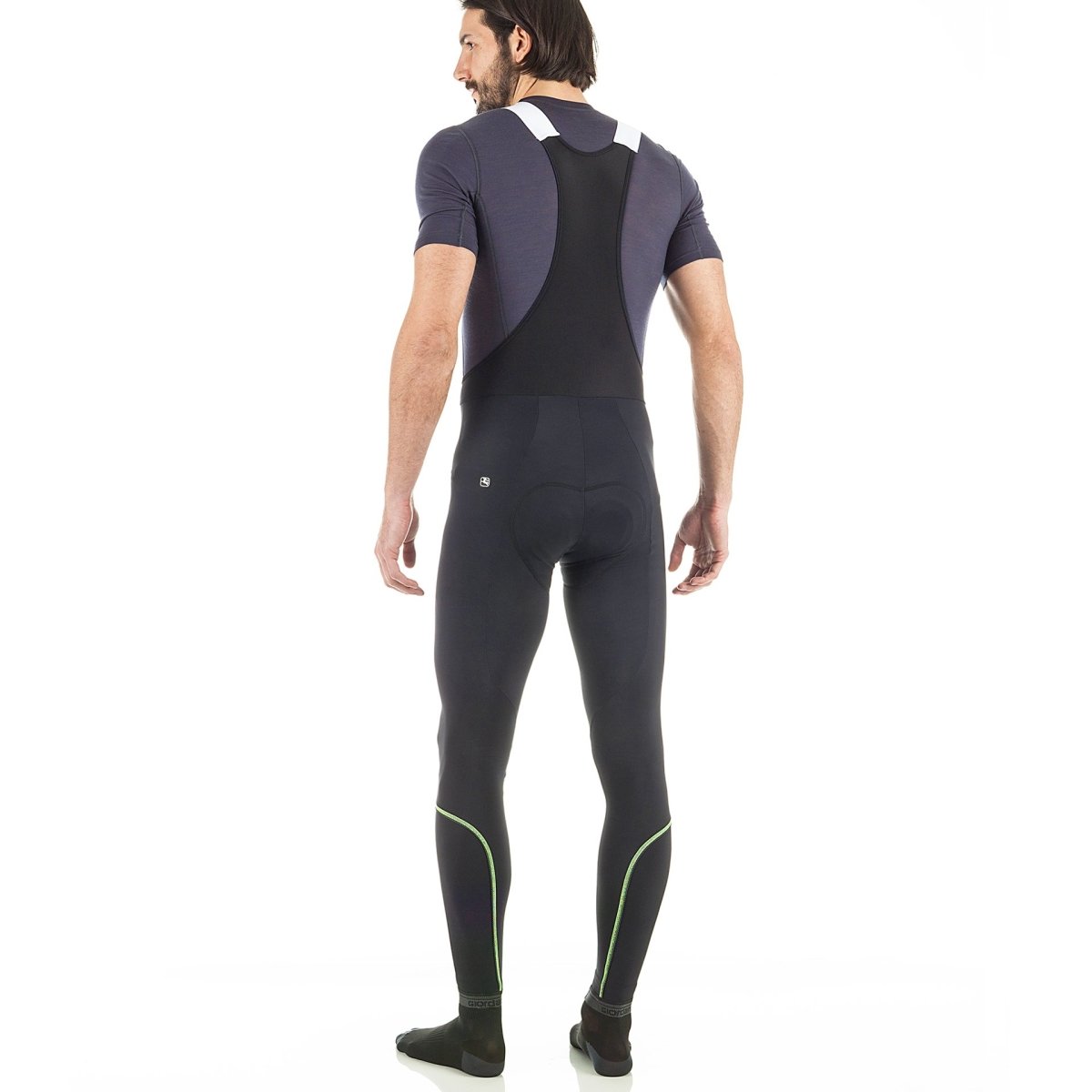 Giordana Fusion Bib Tight - Black w- Fluo Accents - Classic Cycling