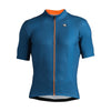 Giordana Fusion  Short Sleeve Jersey - Blue-Orange - Classic Cycling