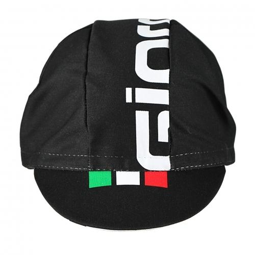 Giordana Logo Italia Cotton Cap - Black-White - Classic Cycling