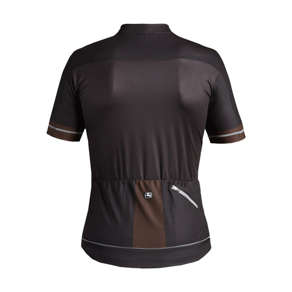Giordana Lungo Short Sleeve Jersey - Black-Orange - Classic Cycling