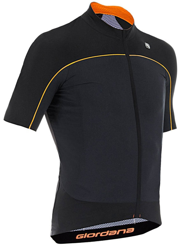 Giordana NX-G Short Sleeve Jersey - Black-Orange - Classic Cycling