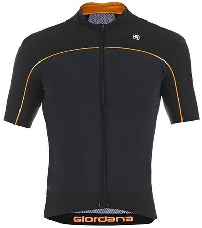 Giordana NX-G Short Sleeve Jersey - Black-Orange - Classic Cycling