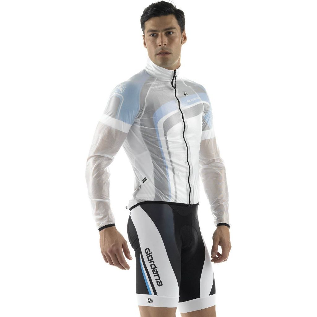 Giordana Rain Jacket Transparent White - Classic Cycling