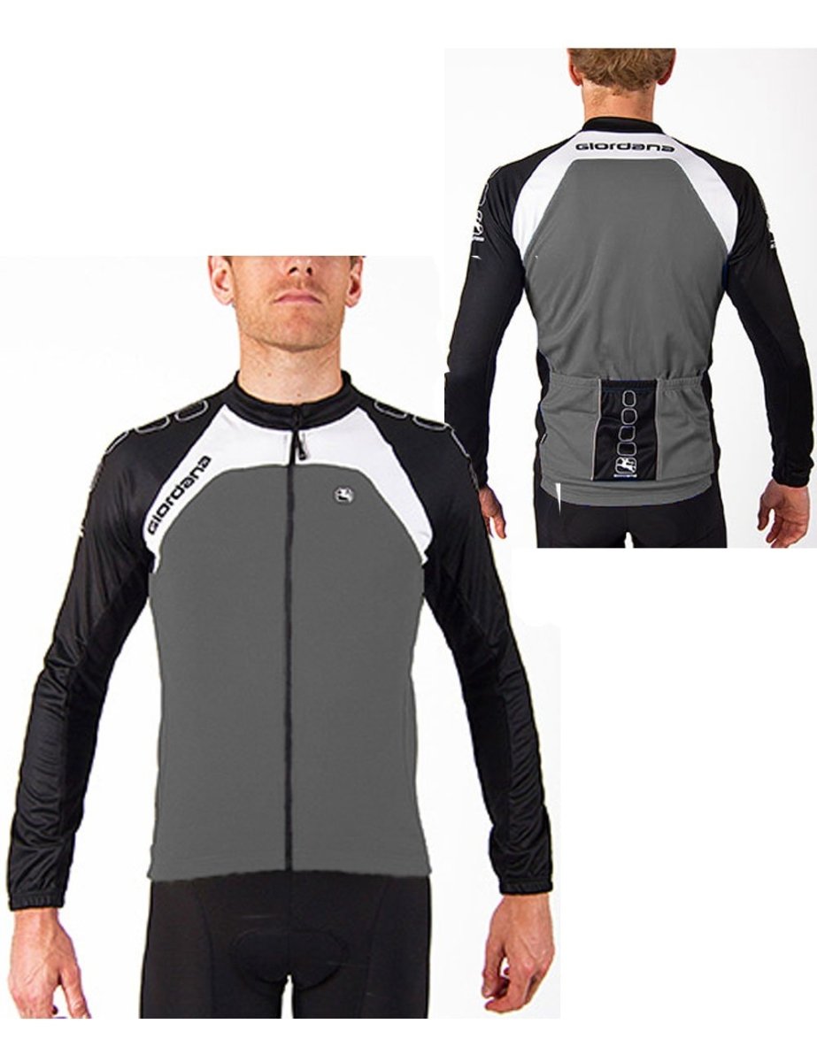 Giordana Silverline Long Sleeve Jersey Gray Classic Cycling