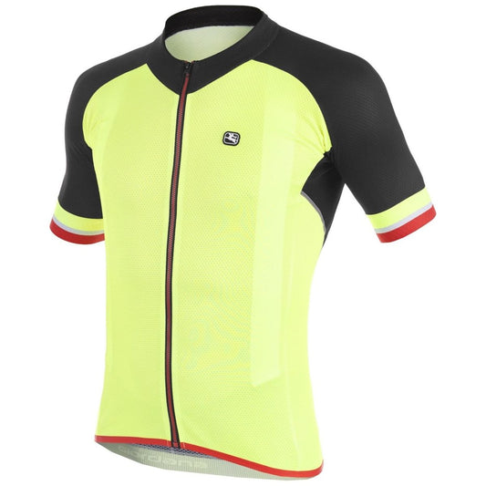 Giordana SilverLine Short Sleeve Jersey - Fluo - Black - Classic Cycling