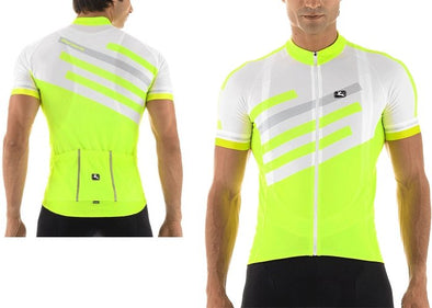 Giordana SilverLine Short Sleeve Jersey White-Fluorescent - Classic Cycling