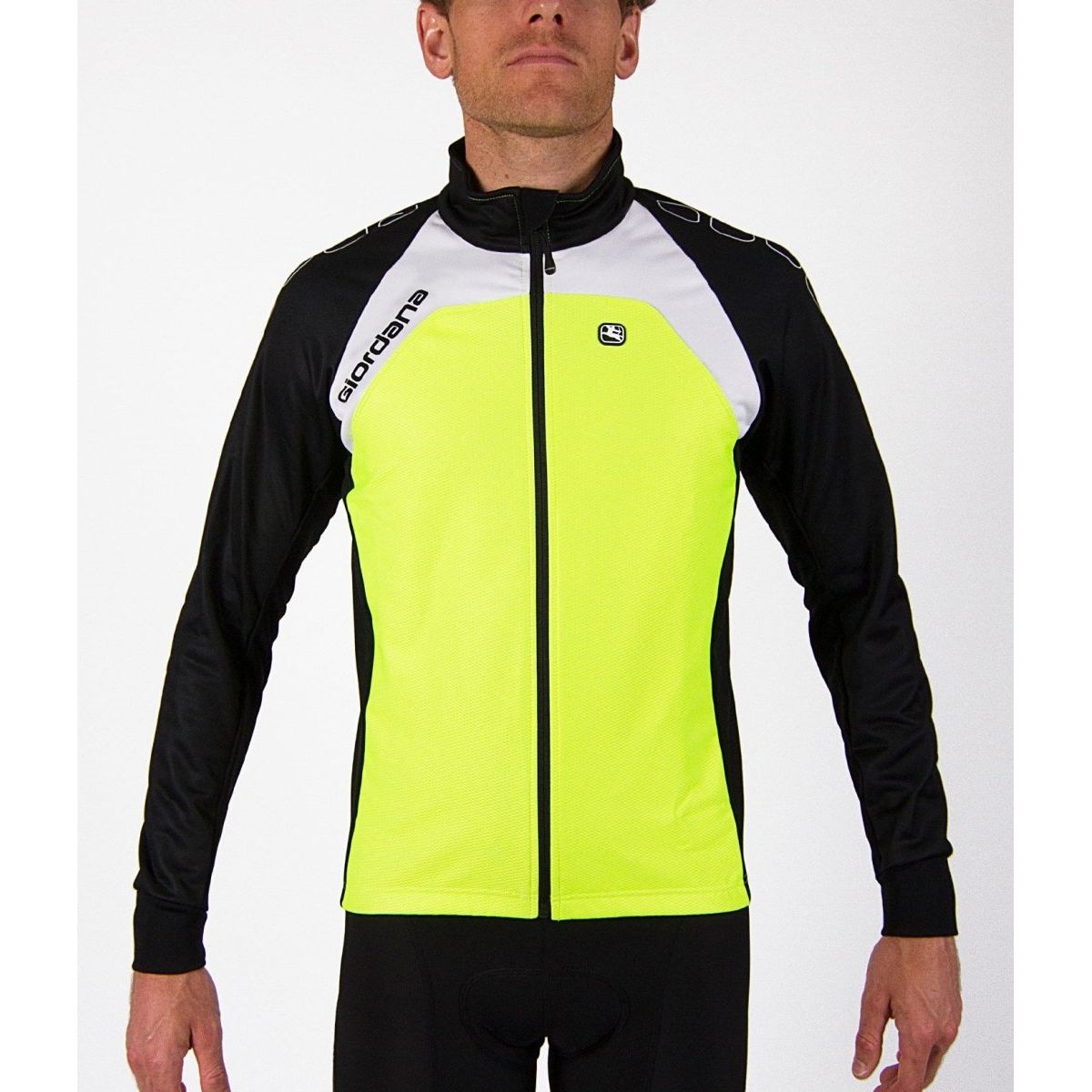 Giordana Silverline Thermal Cycling Jacket - Fluorescent Yellow - Classic Cycling