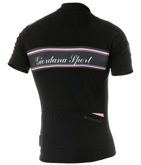 Giordana Sport Signature Jersey - Black- Pink - Classic Cycling