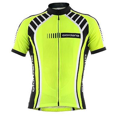 Giordana Stripe Vero Short Sleeve Jersey Fluorescent - Classic Cycling
