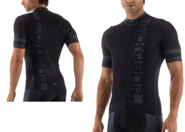 Giordana Trade FR-C vertical Short Sleeve Jersey Black - Classic Cycling