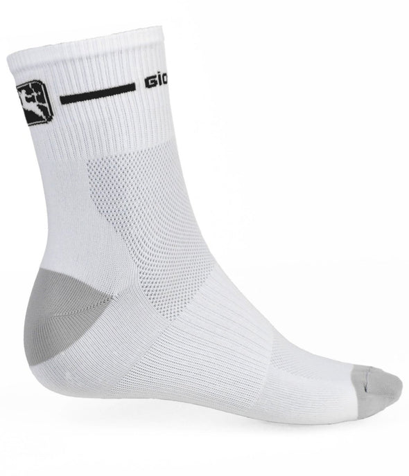 Giordana Trade Sock Mid Cuff - White - Black - Classic Cycling