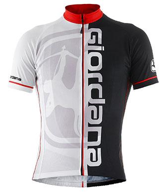 Giordana Water Mark Vero Short Sleeve Jersey Red - Classic Cycling