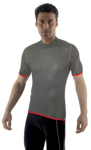 Giordana Wind Proof Base Layer Gray Short Sleeve - Classic Cycling