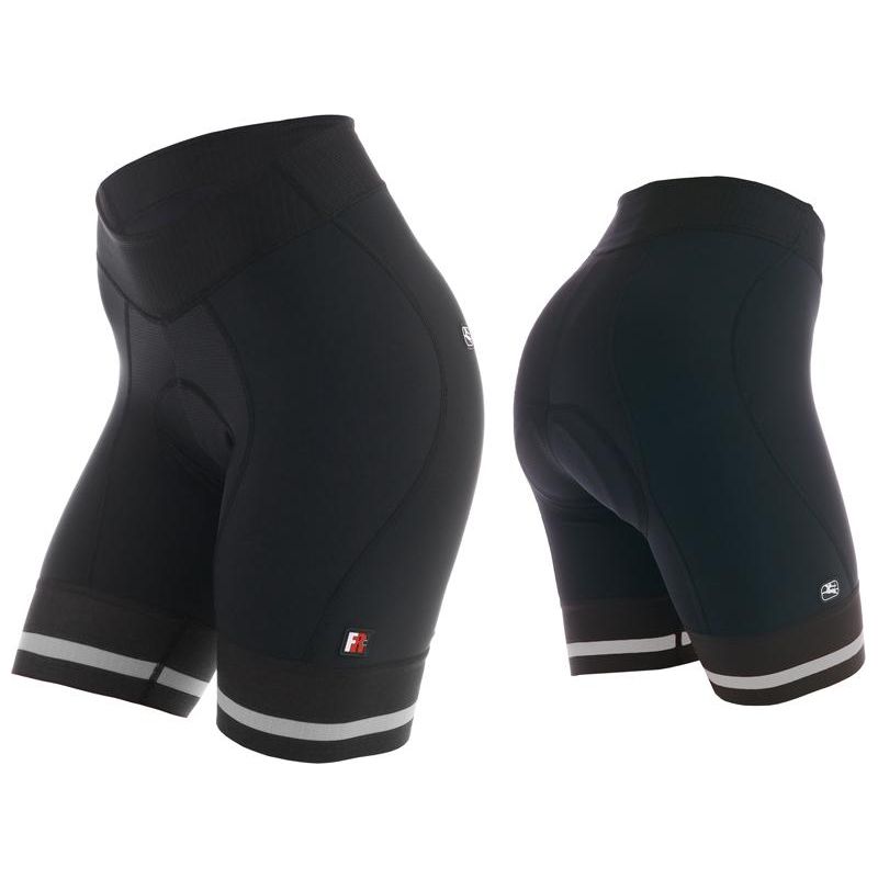 Giordana Women's FR-C Shorts Black White - Classic Cycling