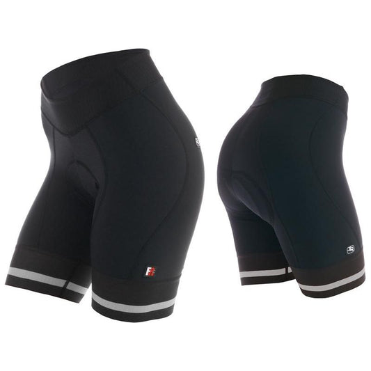 Giordana Women's FR-C Shorts Black White - Classic Cycling
