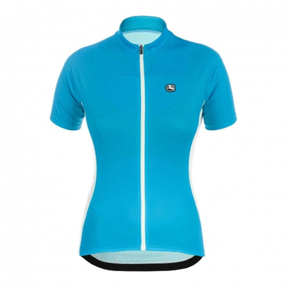 Giordana Women's Fusion Short Sleeve Jersey - Turquoise Blue-White - Classic Cycling