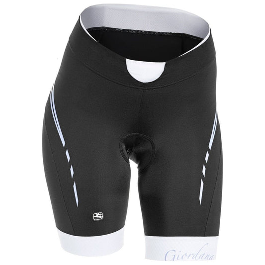 Giordana Women's SilverLine Short - Black-White - Classic Cycling