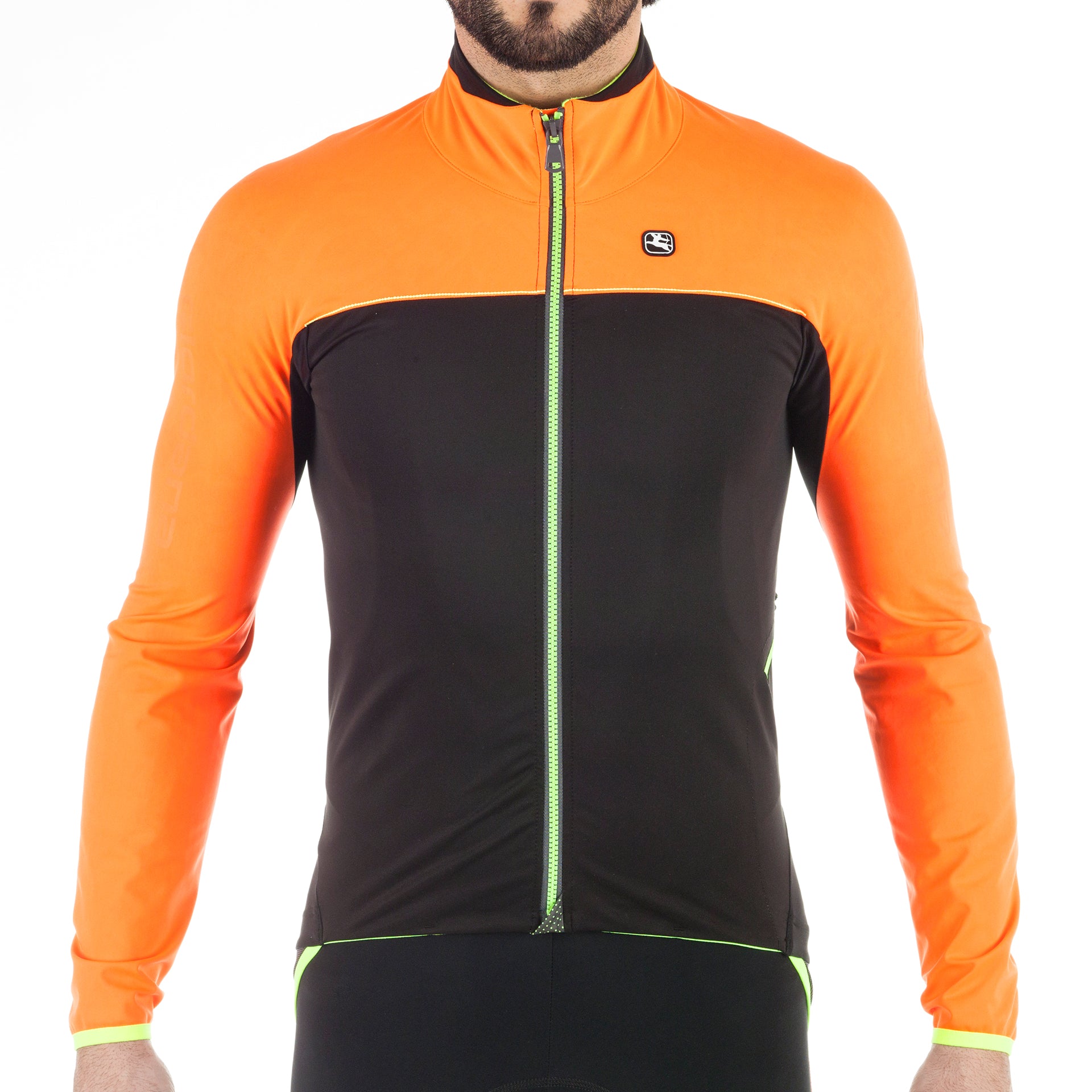 Giordana A +V 200 Winter Jacket - Orange-Black - Classic Cycling