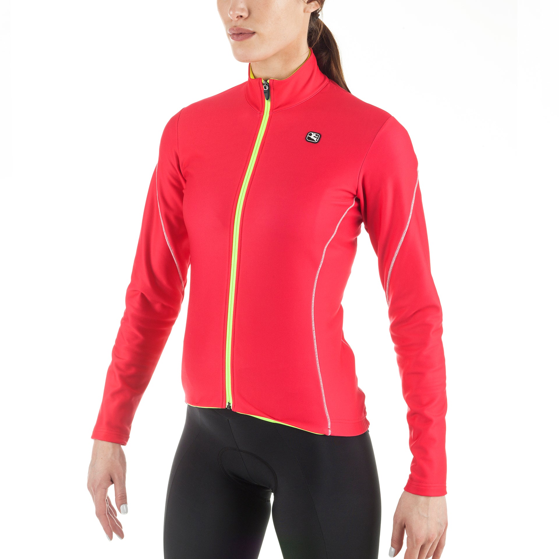 Giordana Women's Fusion Long Sleeve Jersey - Pink - Classic Cycling