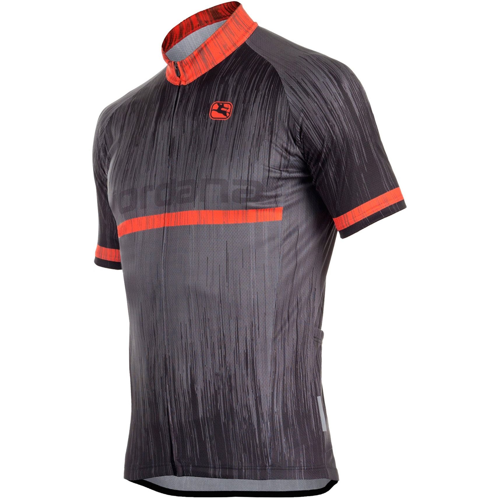 Giordana Trade "Inox" Vero Short Sleeve Jersey - Black-Red - Classic Cycling