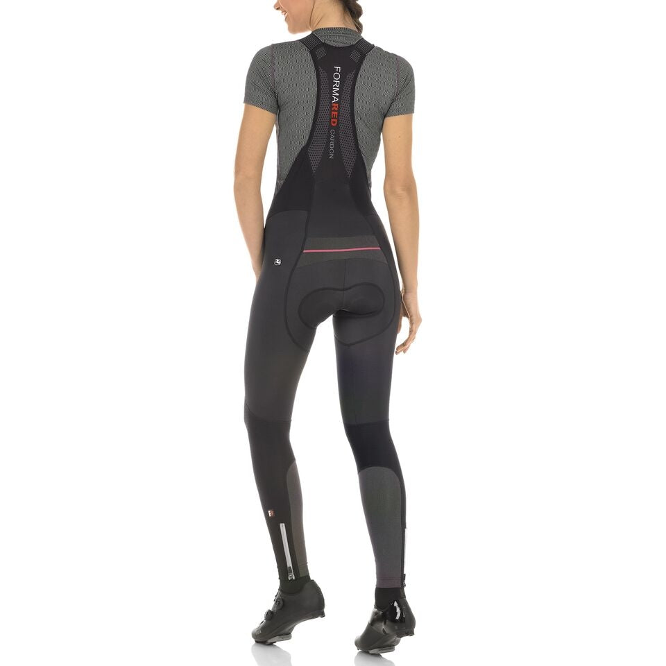 Giordana FR-C PRO REFLECTIVE Women's Thermal Bib Tights - Black-Pink - Classic Cycling