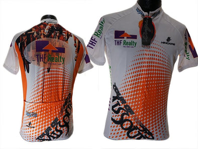 Hincapie Tour Of Missouri Cycling Jersey -White Orange - Classic Cycling
