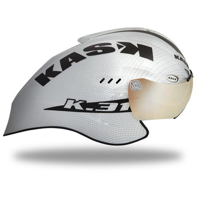 Kask K.31 TT Helmet Carbon - White - OPEN BOX - Classic Cycling