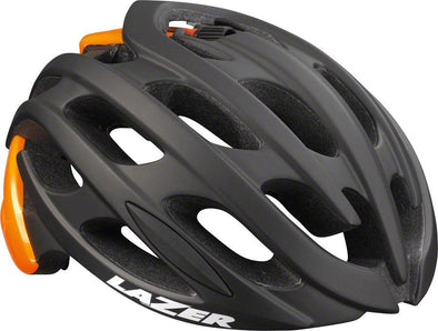 Lazer Blade Road Cycling Helmet - Matte Black-Flash Orange - Classic Cycling
