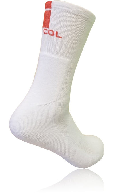 Le Col Cycling Socks White -  Red - Classic Cycling