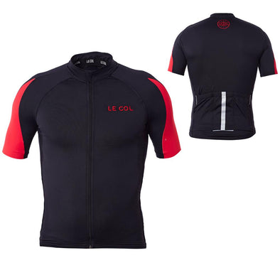 Le Col HC Cycling Jersey - Black Red - Classic Cycling