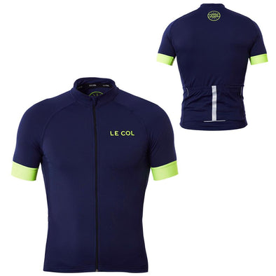 Le Col Pro Cycling Jersey - Navy Fluo - Classic Cycling