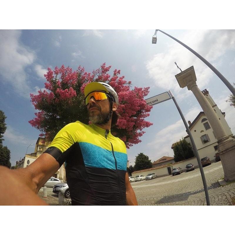 Monton Urban Climbing Flower Cycling Jersey - Yellow - Classic Cycling