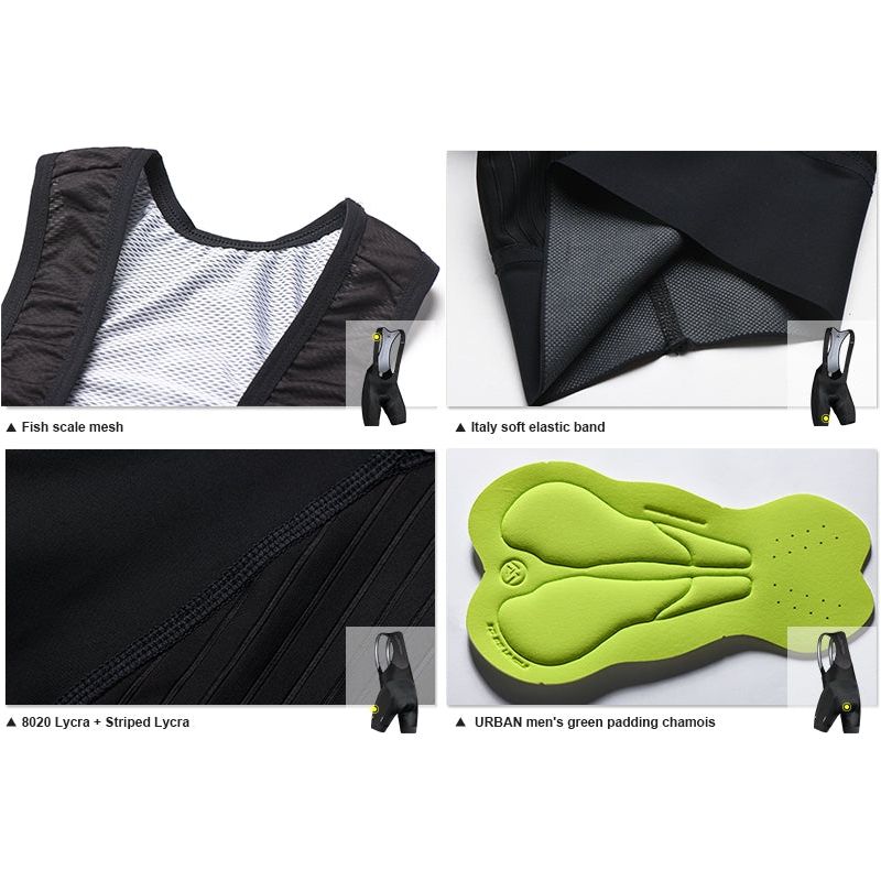 Monton Urban Moving Cycling Bib Shorts - Black - Classic Cycling