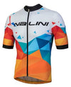 Nalini Discesa Short Sleeve Jersey - Orange-White - Classic Cycling