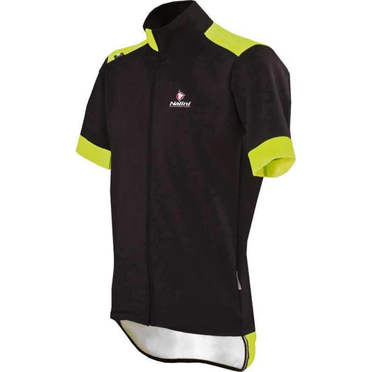 Nalini Wind Ti Windproof Short Sleeve Jersey - Black Lime - Classic Cycling