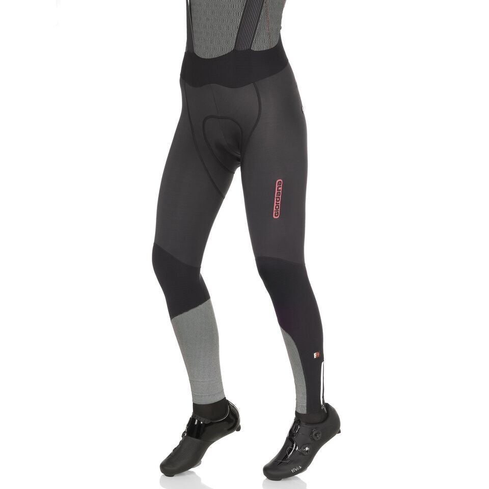 Giordana FR-C PRO REFLECTIVE Women's Thermal Bib Tights - Black-Pink - Classic Cycling
