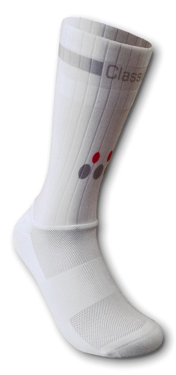 Skyway Classic Cycling Aero Socks - White - Classic Cycling