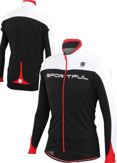 Sportful Flash SoftShell Jacket  -  black-white-red - Classic Cycling