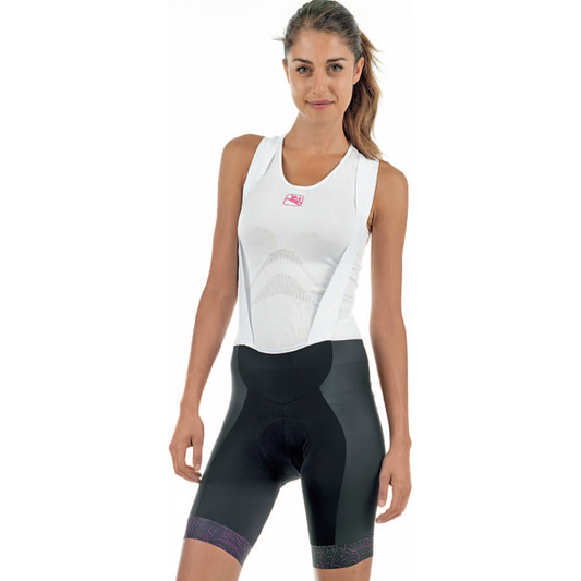 Pinarello Women's STRADA Bib Shorts - Black-Pink - Classic Cycling