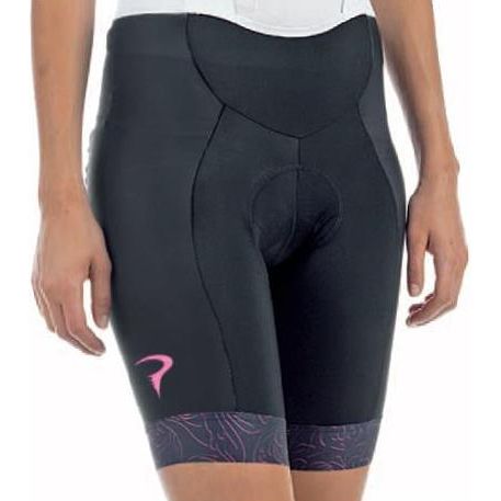 Pinarello Women's STRADA Shorts - Black-Pink - Classic Cycling