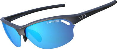 Tifosi Wasp Sun Glasses- Matte Black w- Clarion Blue, AC Red and Clear Lenses - Classic Cycling
