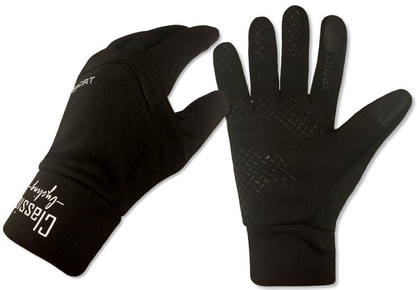 Winter Windproof Sport Fleece Gloves - Black - Classic Cycling
