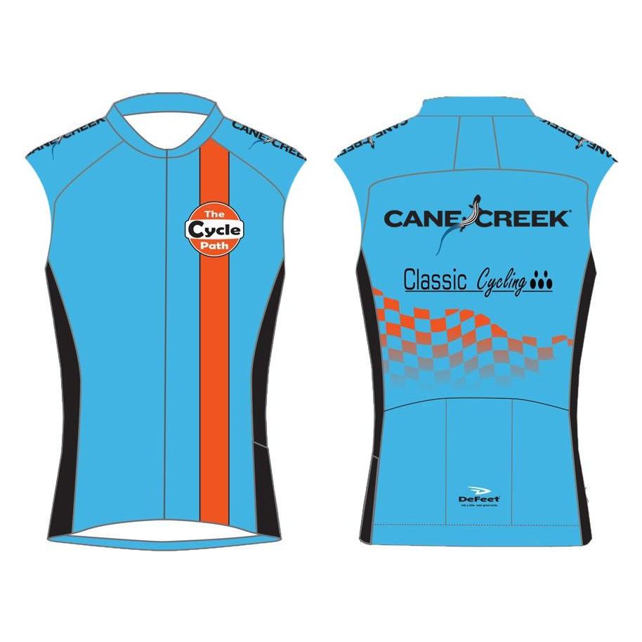 WOMEN'S Cycle Path Light Weight Wind Race Cut Vest - Classic Cycling